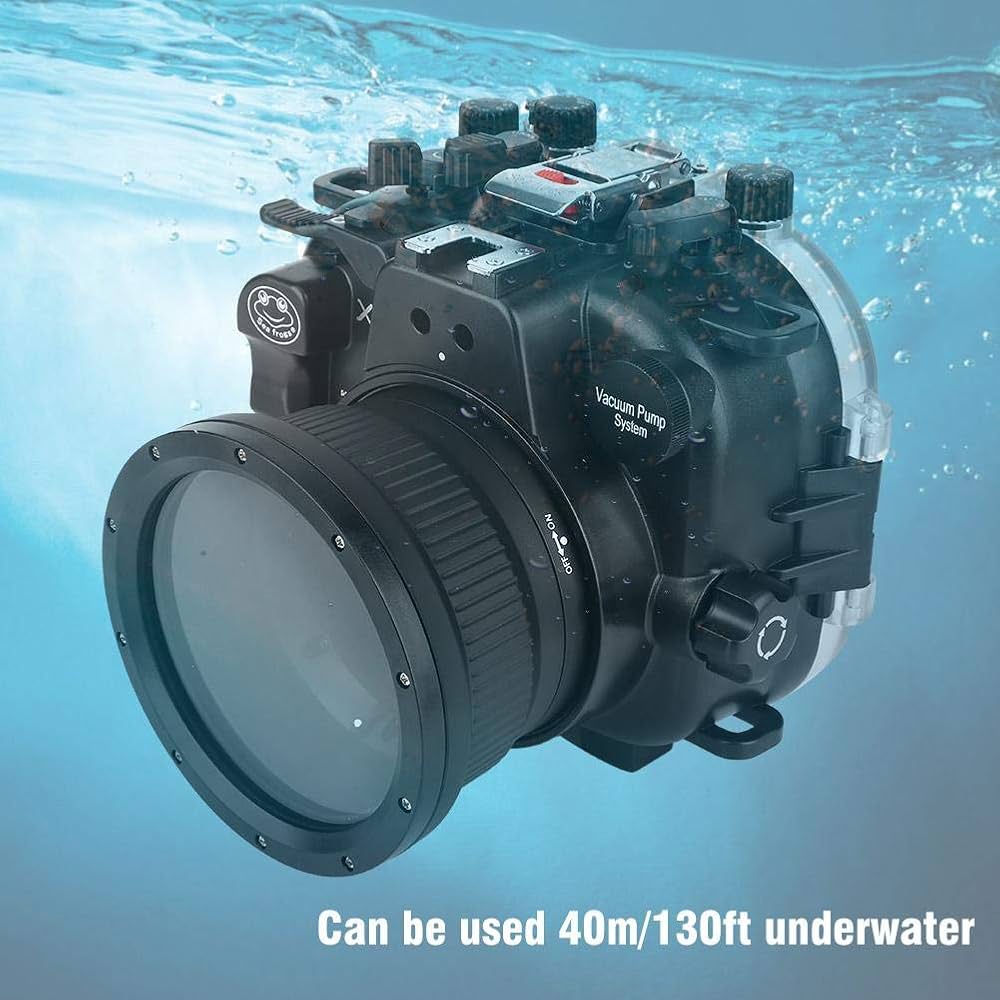 40m防水 VBESTLIFE 防水ケース デジカメラ 防水ケース HD水中ハウジングケースドライバッグポーチ 保護 防水カバー 富士X-T3対応  16-50mm 18-55mmフォーカシングリング付き